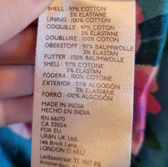 Free People Teal Pink Floral Open Back Midi Dress - Picture 10 of 11